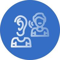 Listening Vector Icon Design