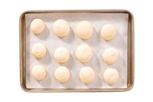 326 Silver-plated tray with baked breads isolated on a transparent background photo