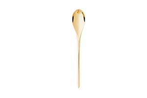 1557 Golden spoon isolated on a transparent background photo
