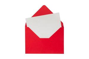 1522 Red envelope isolated on a transparent background photo