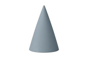 4685 Blue cone isolated on a transparent background photo