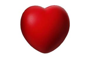 5461 Red heart isolated on a transparent background photo