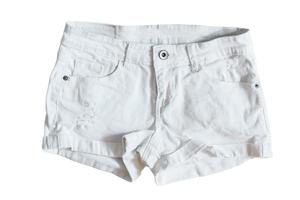 6114 White shorts isolated on a transparent background photo