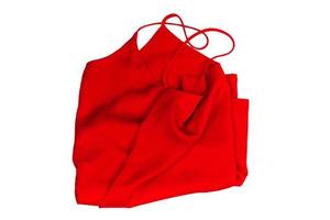 6063 Red blouse isolated on a transparent background photo