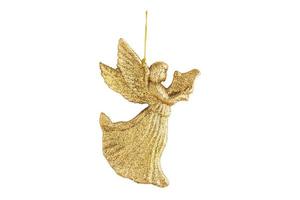 6797 Gold christmas angel isolated on a transparent background photo