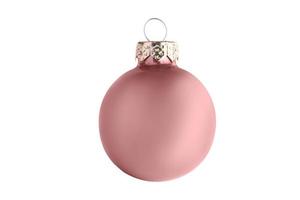 7000 Pink christmas ball isolated on a transparent background photo