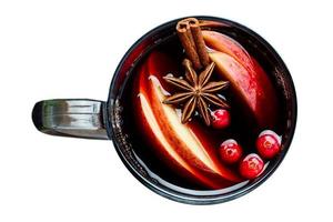 1 A cup of mulled wine isolated on a transparent background photo