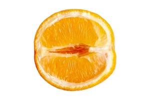 20 Half orange fruit isolated on a transparent background photo