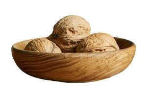 66 Wooden bowl with seed tableware table isolated on a transparent background photo