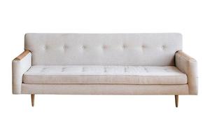 659 White sofa isolated on a transparent background photo