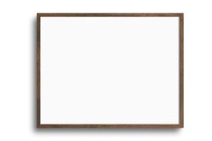 125 Brown landscape icture frame mockup isolated on a transparent background photo
