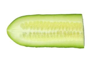 778 Green cucumber isolated on a transparent background photo