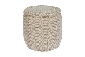 86 Beige ottoman isolated on a transparent background photo