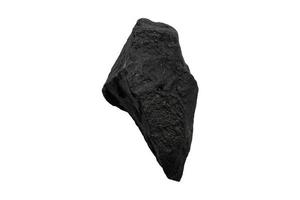 1057 Black stone isolated on a transparent background photo