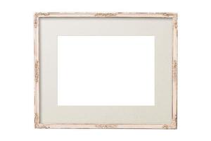 1111 Beige frame mockup isolated on a transparent background photo