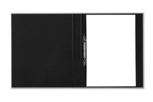 1100 Black notebook isolated on a transparent background photo