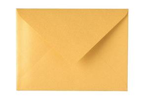 1582 Yellow envelope isolated on a transparent background photo