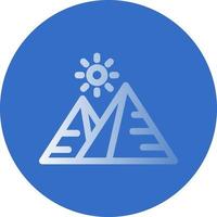 Desert Pyramids Vector Icon Design