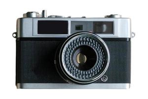894 negro clásico cámara aislado en un transparente antecedentes foto