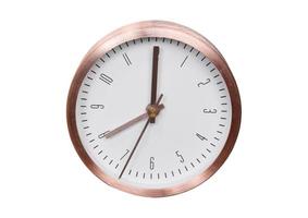 2452 Rose gold clock isolated on a transparent background photo