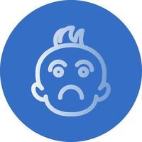 Sad Baby Vector Icon Design