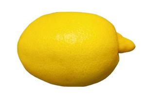 1628 Yellow lemon isolated on a transparent background photo