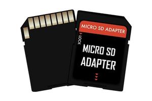 3667 Camera micro sd adapter isolated on a transparent background photo