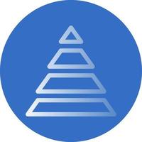 Pyramid Chart Vector Icon Design