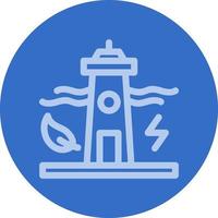 Tidal Power Vector Icon Design