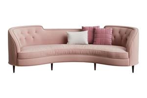 470 Pink sofa with cushions isolated on a transparent background photo