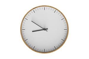 27 White clock isolated on a transparent background photo