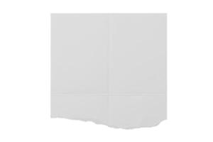 3938 White torn paper isolated on a transparent background photo