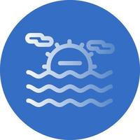 Sea Landscape Vector Icon Design