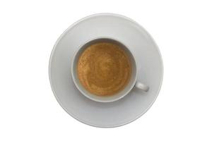 4044 Gray plate and cup with coffee isolated on a transparent background photo