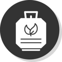 Biogas Cylinder Vector Icon Design