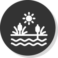 Swamp Vector Icon Design