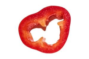 3159 Slice of paprika isolated on a transparent background photo