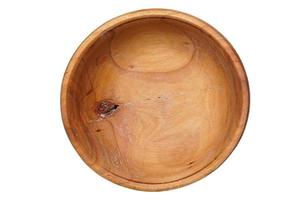 4173 Brown wooden bowl isolated on a transparent background photo