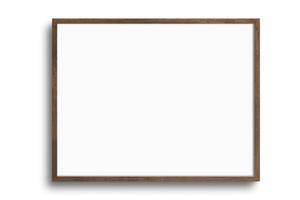 125 Brown landscape icture frame mockup isolated on a transparent background photo