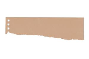 2362 Beige torn paper isolated on a transparent background photo