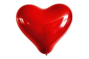 4546 Red heart balloon isolated on a transparent background photo