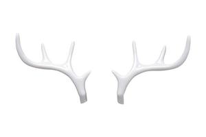 4714 White horns isolated on a transparent background photo