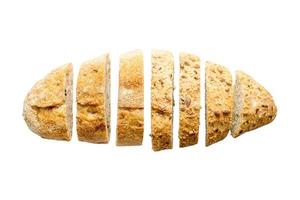 2937 Sliced seeded bread isolated on a transparent background photo