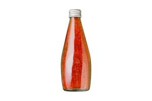 3339 Red juice jar isolated on a transparent background photo