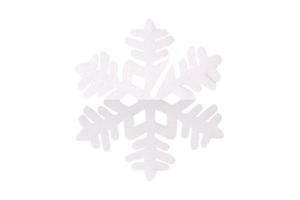 4726 White snowflake isolated on a transparent background photo
