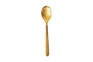 4954 Golden spoon isolated on a transparent background photo