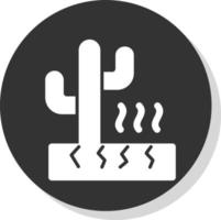 Desert Hot Weather Vector Icon Design