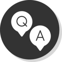 Question and Answer Vector Icon Design