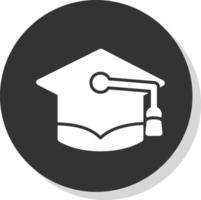 Graduate Cap Vector Icon Design