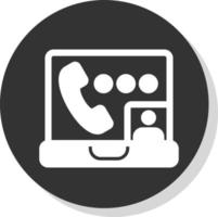 Video Call Vector Icon Design